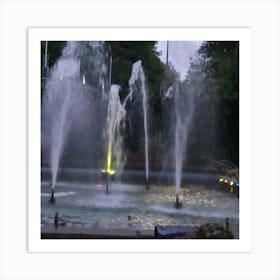 Fountains In The Park Art Print