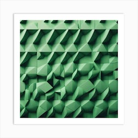 Abstract Geometric Wall 1 Art Print