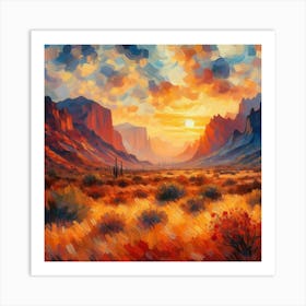 Arizona Sunset Art Print