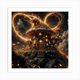 Mushroom House 1 Art Print