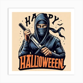 Halloween Ninja Art Print