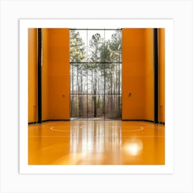 Basketball Court Art Print