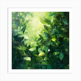 Green Leaves Art Print