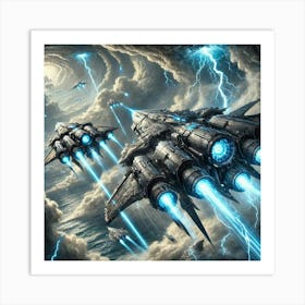 Aether Vortex Battleships Art Print