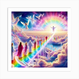 The Heavenly Rainbow Bridge Art Print