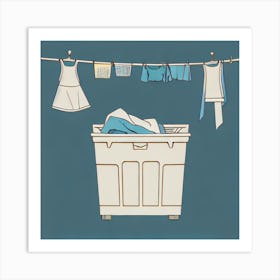 Laundry Basket 2 Art Print