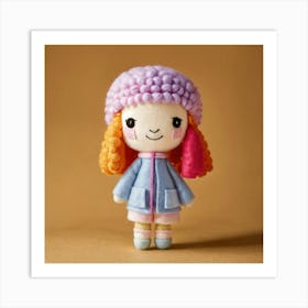 Little Girl In A Hat 2 Art Print