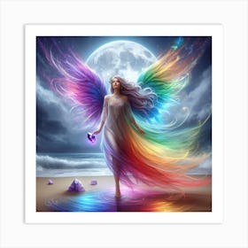 Rainbow Angel 2 Art Print