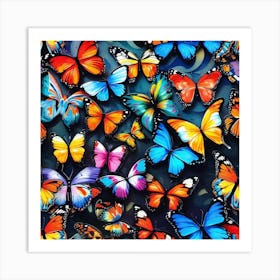 Butterfly Painting 46 Art Print