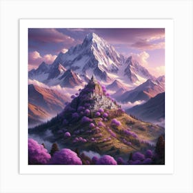 Purple Mountain Art Print