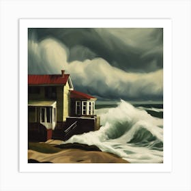 House On The Beach Art Print