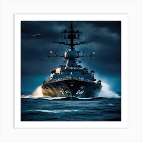 Russian Battleship Art Print