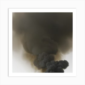 Smoke Billowing From A Chimney Art Print