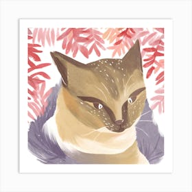 Siamese Cat 3 Art Print