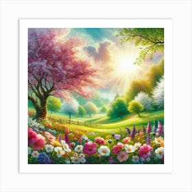 Spring Garden Art Print