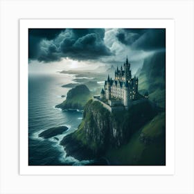 Castle On The Cliffs Art Print