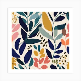 Matisse Inspired Abstract Botanical 1 Art Print