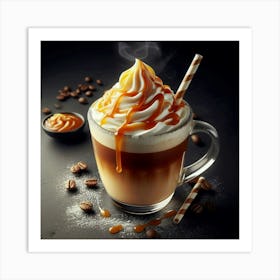 Latte With Caramel Art Print