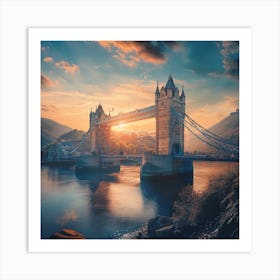 Tower Bridge At Sunset Art Print