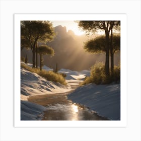 Winter Scene Art Print