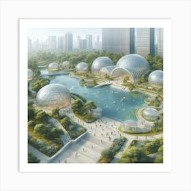 Futuristic Cityscape 87 Art Print