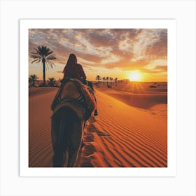 Stockcake Desert Sunset Ride 1719975188 1 Art Print