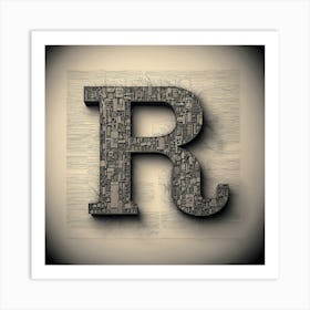 Letter R Art Print