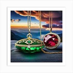 Rock jewelry  Art Print