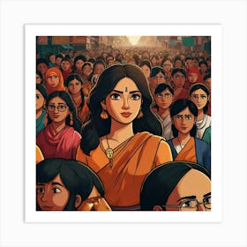 Women Of India Art Print