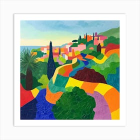 Abstract Park Collection Parc Guell Barcelona Spain Art Print
