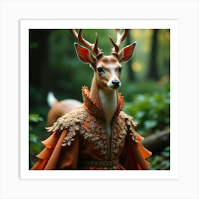 Flux Dev A Majestic Deer Adorned With An Extravagant Haute Cou 1 Poster