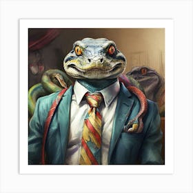 Lizards 1 Art Print