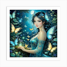 Butterfly Fairy Art Print