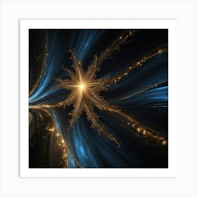 Abstract Fractal Star Art Print