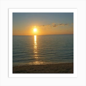 Default The Sun And The Sea Without People 1 Art Print