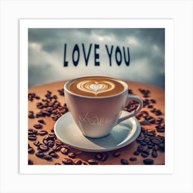 Love Coffee2 1 Art Print