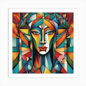 Abstract Of A Woman Art Print