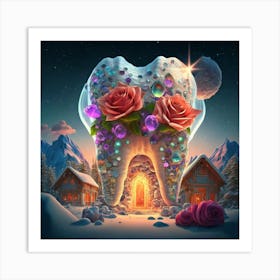 Tooth In The Snow 1 Art Print