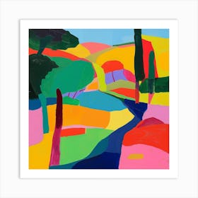 Abstract Park Collection Parc De La Tete D Or Lyon France 1 Art Print