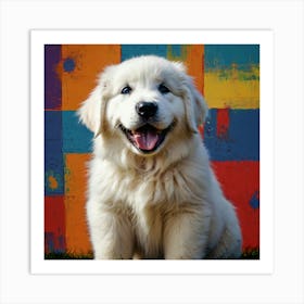 Great Pyrenees Puppy Art Print