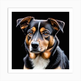 Portrait Of A Dog 1 Art Print