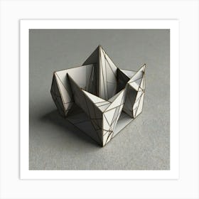 Origami Ring Art Print