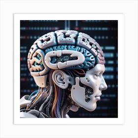 Cyborg Brain 1 Art Print