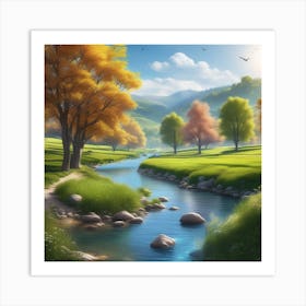 Landscape Painting 214 Art Print