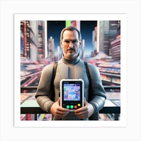 Steve Jobs Figure Art Print