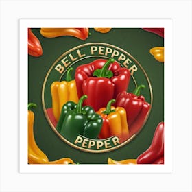 Bell Pepper Logo With Pure Background (74) Art Print