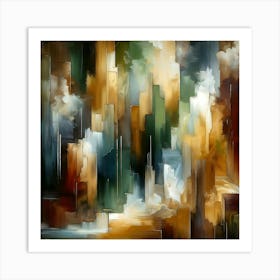 Abstract Cityscape 1 Art Print