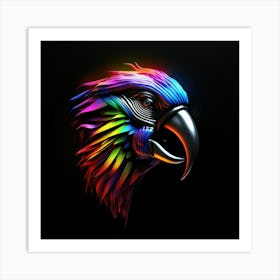 Colorful Parrot 10 Poster