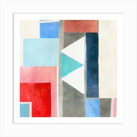 Geometric Colorful Geo Composition Art Print