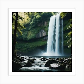 A Waterfall C99f6c33 Ce76 4242 Af39 Beefb69b4813 Art Print